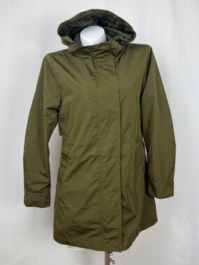 George Women Hooded Parka Rain Jacket Olive Green Anorak Parka Coat XS-4X Multi
